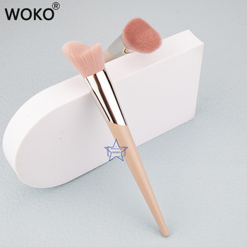Alien Contour Brush Fashion Fenty Style Makeup Brush Pink Synthetic Hair Professional Face Angled Contour Powder Makeup Brush