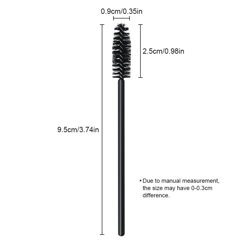 ANNAFRIS blakstienų priauginimo vienkartiniai minkštos galvos šepetėliai Profesionalūs antakių šepetėliai Blakstienų tušas lazdelės aplikatorius Eye Lashes Maquiagem