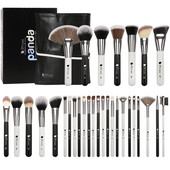 Pensule de machiaj de călătorie DUcare Kit complet de machiaj Păr de capră sintetic Fard de ochi Pudră Fond de ten Perie de corectare pentru set de machiaj