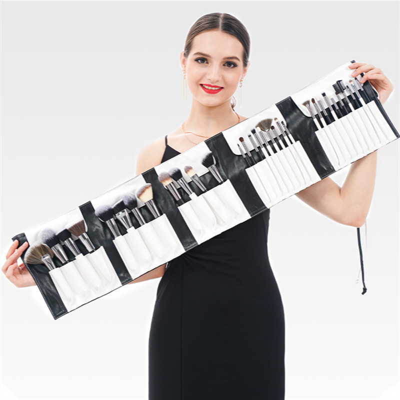 Pensule de machiaj de călătorie DUcare Kit complet de machiaj Păr de capră sintetic Fard de ochi Pudră Fond de ten Perie de corectare pentru set de machiaj