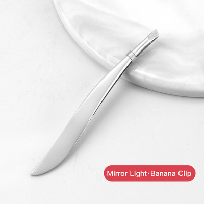 Pensetă pentru sprâncene din oțel inoxidabil, gura oblică, clemă pentru sprâncene, curba genelor, instrumente portabile profesionale de machiaj pentru uz casnic