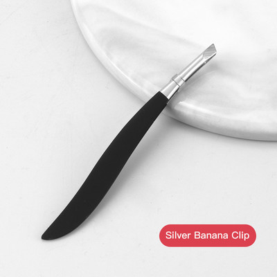 Pensetă pentru sprâncene din oțel inoxidabil, gura oblică, clemă pentru sprâncene, curba genelor, instrumente portabile profesionale de machiaj pentru uz casnic