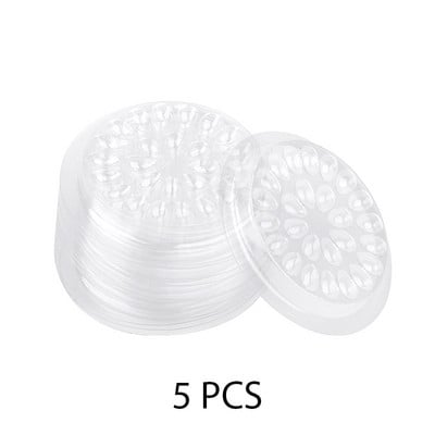 5/100 buc. Suport de lipici pentru gene de unică folosință, autocolant de flori din plastic, palet adeziv pentru extensia genelor adeziv instrumente de machiaj