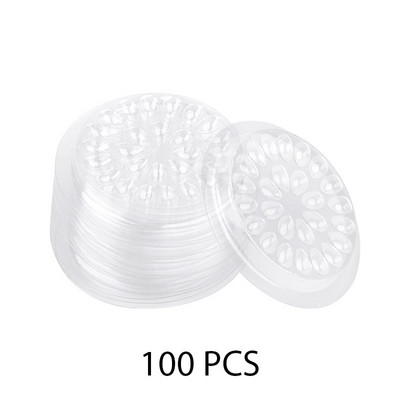 5/100 buc. Suport de lipici pentru gene de unică folosință, autocolant de flori din plastic, palet adeziv pentru extensia genelor adeziv instrumente de machiaj