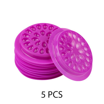 5/100 buc. Suport de lipici pentru gene de unică folosință, autocolant de flori din plastic, palet adeziv pentru extensia genelor adeziv instrumente de machiaj