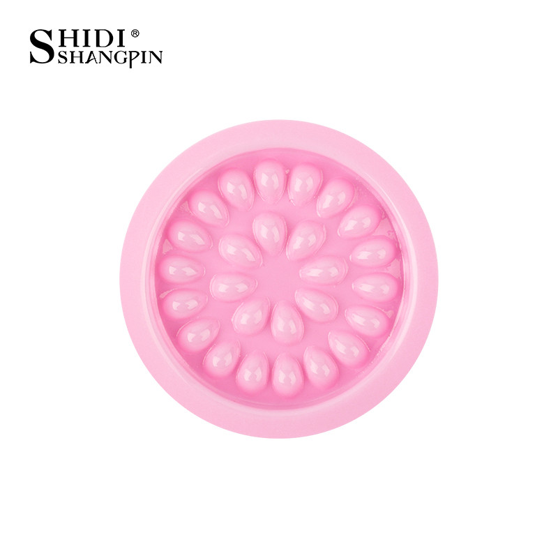 5/100 buc. Suport de lipici pentru gene de unică folosință, autocolant de flori din plastic, palet adeziv pentru extensia genelor adeziv instrumente de machiaj