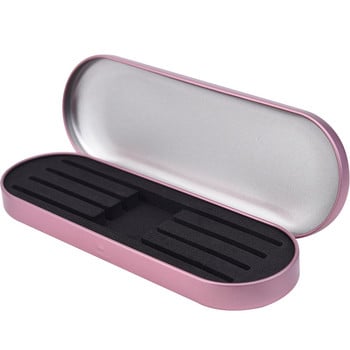 H&L мигли Кутия за пинсети Изящна кутия за съхранение на тенекиена плоча Удължаване на миглите за мигли Кутия за красота Молив Инструменти за грим