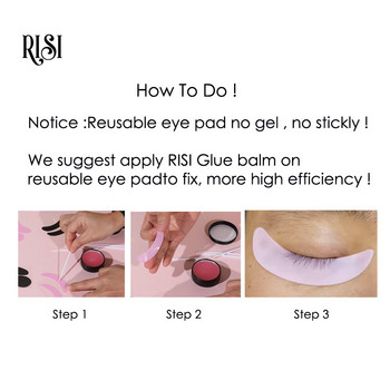 RISI Eyelash Perm Επιθέματα ματιών σιλικόνης Eyelash Lash Lifting curler Patch Tools Under Eye Patches Επιθέματα ματιών επαναχρησιμοποιήσιμης σιλικόνης
