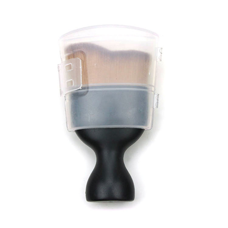 Perie de machiaj în formă de S Undă arc curbat în formă de păr bază pentru fond de ten Instrumente de machiaj Perie BB Cream perie Instrument de protecție Maquiagem