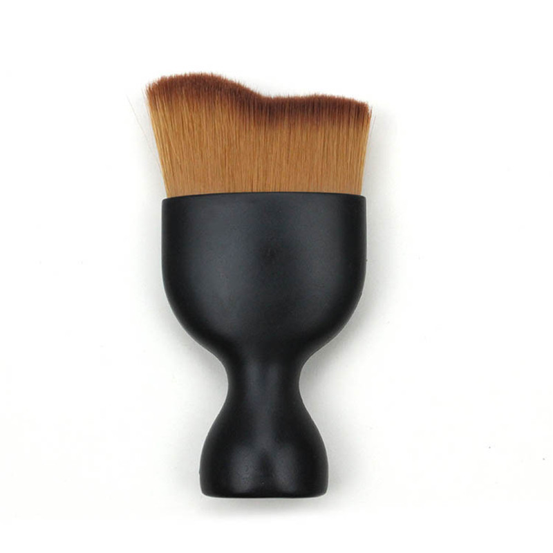 Perie de machiaj în formă de S Undă arc curbat în formă de păr bază pentru fond de ten Instrumente de machiaj Perie BB Cream perie Instrument de protecție Maquiagem