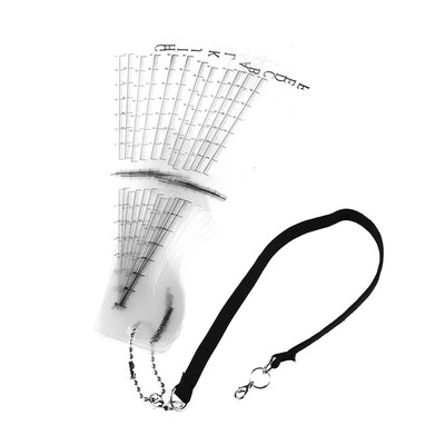 Karštas 10/12 vnt./pak. Mada Karštas „pasidaryk pats“ antakių formavimo šablonas Antakių priežiūros formavimo trafaretų rinkinys Antakių trafaretai Kortelės makiažo priedai