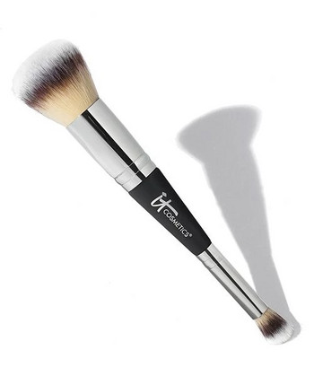 HEAVENLY LUXE COMPLEXION PERFECTION BRUSH #7 DUAL AIRBRUSH FOUNDATION & CONCEALER BRUSH IT COSMETICS ΠΙΝΕΛΟ ΜΥΤΗΣ ΚΟΝΤΟΥΡ ΜΑΚΙΓΙΑΖ