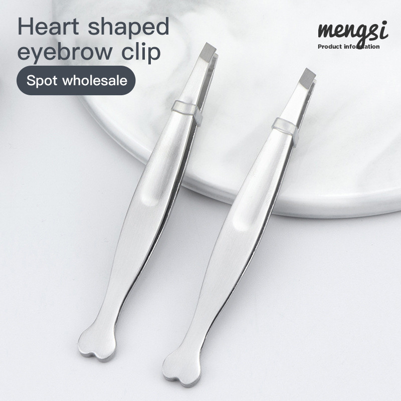 Pensetă pentru sprâncene Clip pentru sprâncene Sprâncene pentru îndepărtarea părului din oțel inoxidabil Clip pentru sprâncene înclinată Ușor de utilizat Instrumente profesionale de machiaj