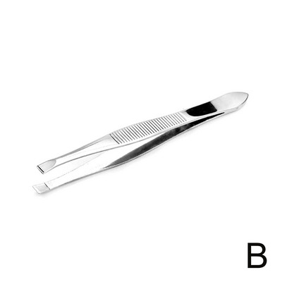 Pensetă de oțel pentru sprâncene Instrument de ondulare a genelor false Trageți forceps pentru sprâncene Instrumente de machiaj pentru sprâncene DIY Y7T5