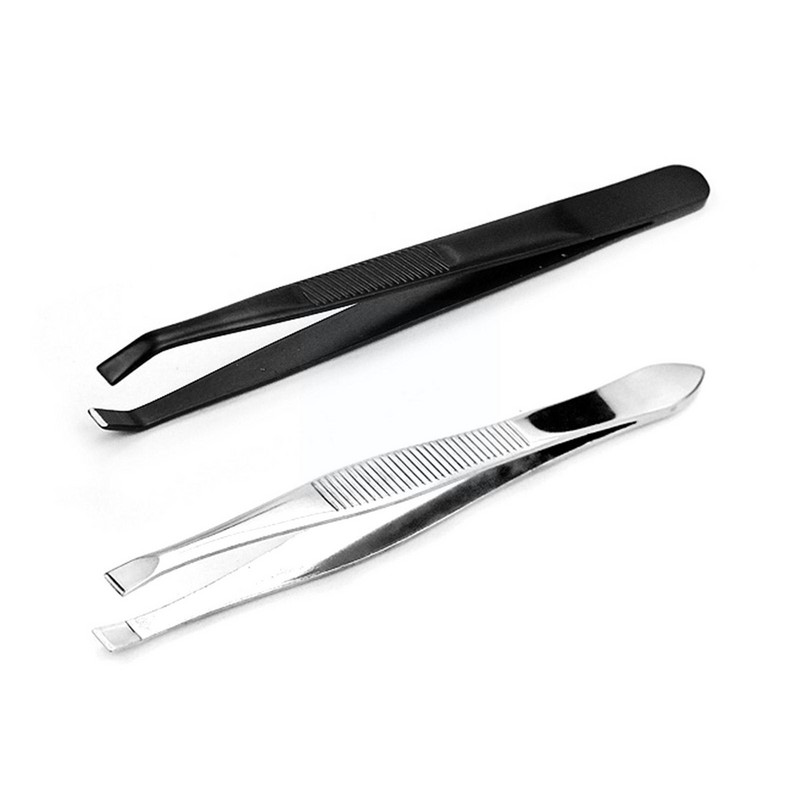 Pensetă de oțel pentru sprâncene Instrument de ondulare a genelor false Trageți forceps pentru sprâncene Instrumente de machiaj pentru sprâncene DIY Y7T5