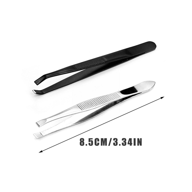 Pensetă de oțel pentru sprâncene Instrument de ondulare a genelor false Trageți forceps pentru sprâncene Instrumente de machiaj pentru sprâncene DIY Y7T5