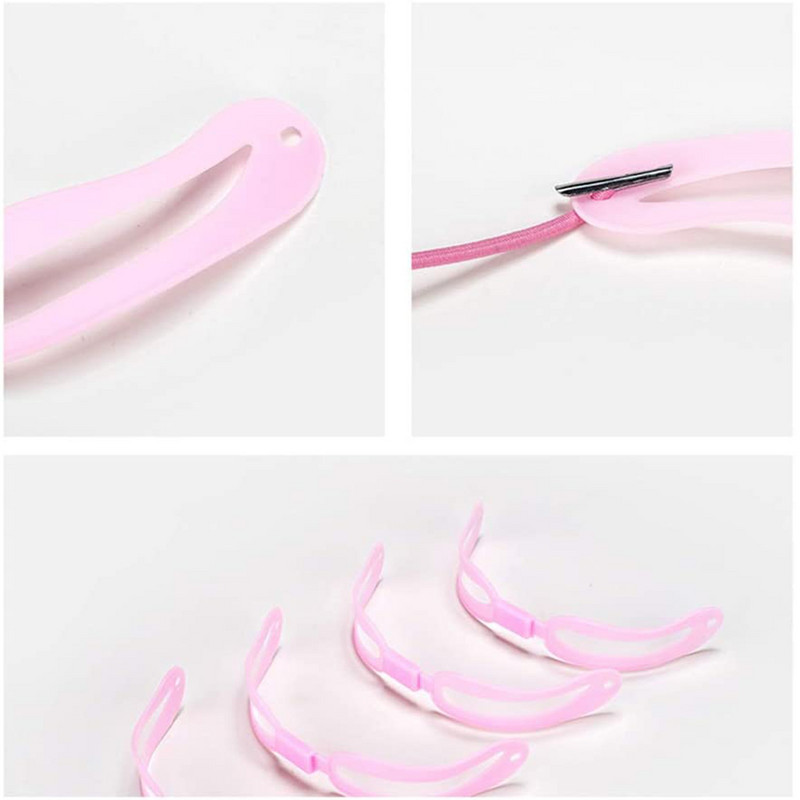 4 stiliai / rinkinys Thrush Card Antakių trafaretas Antakių artefaktų formavimo rinkinys Daugkartinio naudojimo kosmetika Makiažo įrankiai Grožio aksesuarai