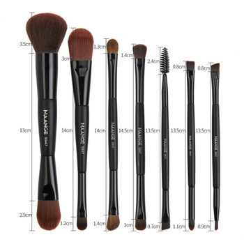 Hot 7 Pcs Double Head Brushes Makeup Set Foundation Blush Powder Eye Shadow Blending Concealer Beauty Cosmetic Brush Kit Tools