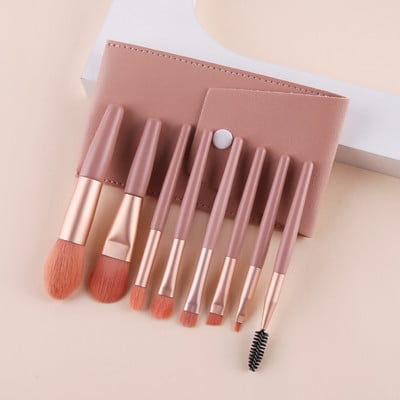 ZOREYA Pensule portabile de machiaj Pro Set Instrumente cosmetice Fard de ochi Fond de ten Pudră Gene Buze Biush Set de pensule pentru machiaj Frumusețe