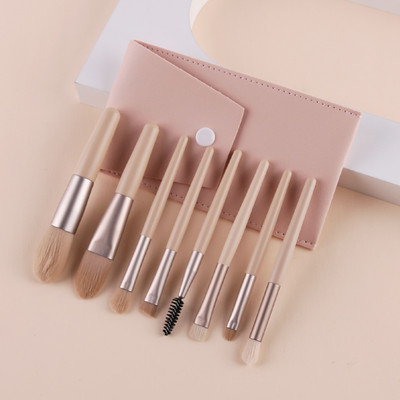 ZOREYA Pensule portabile de machiaj Pro Set Instrumente cosmetice Fard de ochi Fond de ten Pudră Gene Buze Biush Set de pensule pentru machiaj Frumusețe