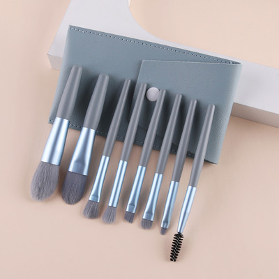 ZOREYA Pensule portabile de machiaj Pro Set Instrumente cosmetice Fard de ochi Fond de ten Pudră Gene Buze Biush Set de pensule pentru machiaj Frumusețe