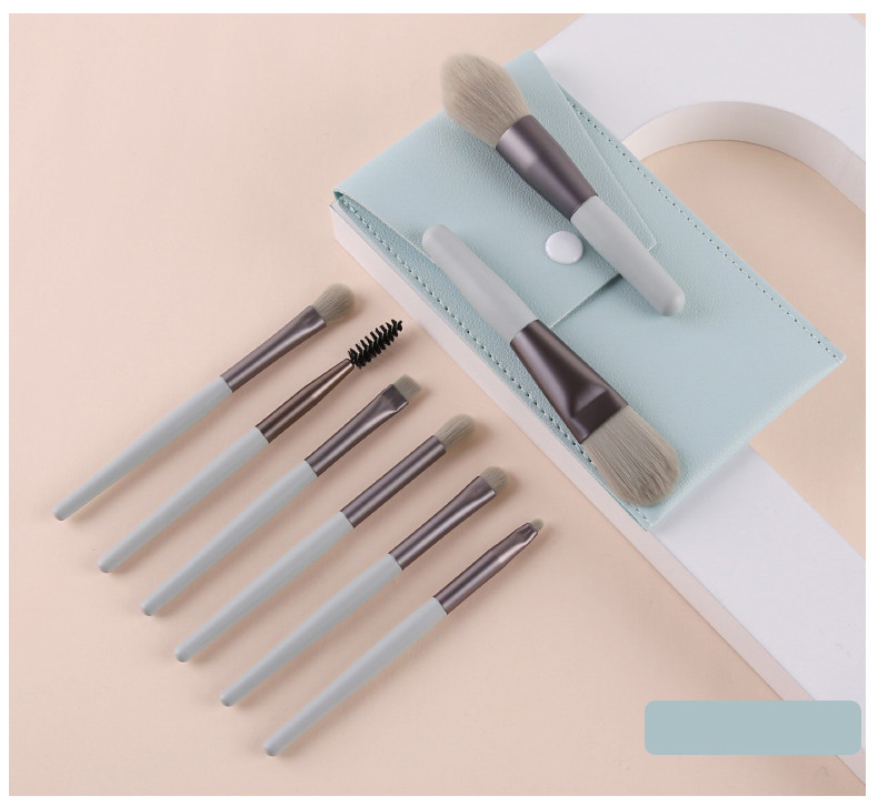 ZOREYA Pensule portabile de machiaj Pro Set Instrumente cosmetice Fard de ochi Fond de ten Pudră Gene Buze Biush Set de pensule pentru machiaj Frumusețe