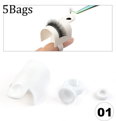 2-u-1 držač ljepila u obliku slova U i ladica za umjetne trepavice Multifunkcionalni set Pribor za ekstenzije umjetnih trepavica Kozmetički pribor