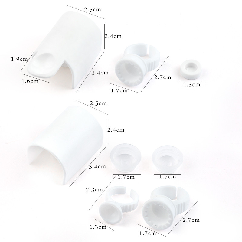 2-u-1 držač ljepila u obliku slova U i ladica za umjetne trepavice Multifunkcionalni set Pribor za ekstenzije umjetnih trepavica Kozmetički pribor