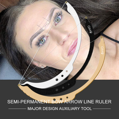 Microblading Mapping Make Up  Measuring Tool Eyebrow Positioning Thread Dyeing Liners Semi-Permannet Line Ruler