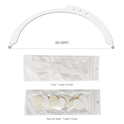 „Microblading“ kartografavimo makiažo matavimo įrankis Antakių padėties nustatymas siūlų dažymo įdėklai pusiau nuolatinė linijos liniuotė