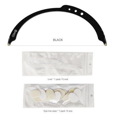 „Microblading“ kartografavimo makiažo matavimo įrankis Antakių padėties nustatymas siūlų dažymo įdėklai pusiau nuolatinė linijos liniuotė