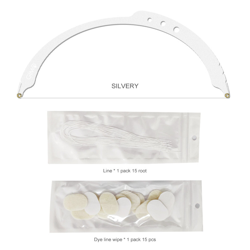 „Microblading“ kartografavimo makiažo matavimo įrankis Antakių padėties nustatymas siūlų dažymo įdėklai pusiau nuolatinė linijos liniuotė