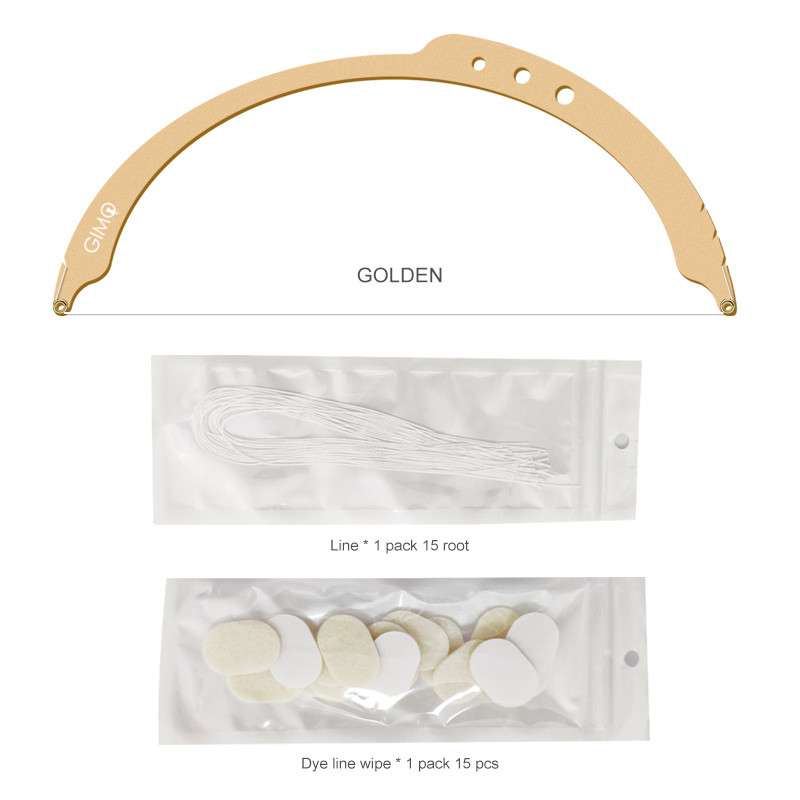 „Microblading“ kartografavimo makiažo matavimo įrankis Antakių padėties nustatymas siūlų dažymo įdėklai pusiau nuolatinė linijos liniuotė