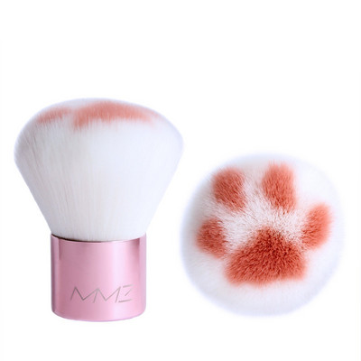 ZZDOG 1 buc perie de machiaj retractabilă de înaltă calitate, pudră de față, fard de obraz, perie cosmetică, instrumente de frumusețe drăguță, păr natural moale