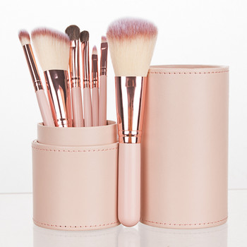 Μπροστά Εργαλεία Μακιγιάζ Beauty Makeup Kosmetyki Pink Σετ Πινέλα Μακιγιάζ με Πούδρα Bucket Blush Powder