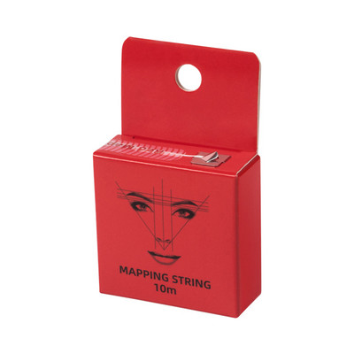 10 metrų Microblading kartografavimo rašalo virvelė makiažui Antakių dažymui lino siūlai Pusiau nuolatinės padėties nustatymo matavimo įrankiai