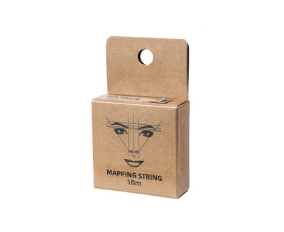 10M Brown Mapping Pre-ink String For microblading Eyebow Makeup Dyeing Thread Semi Permanent Positioning Инструмент за измерване на вежди