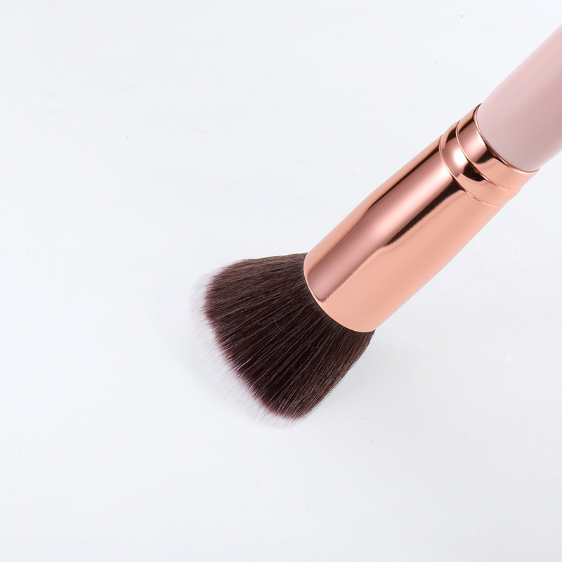 Pensula pentru frumusețe pentru machiaj Pensula pentru fond de ten, cu cap plat, pudră liberă, pentru amestecare, fard de obraz, fard de obraz, instrument cosmetic pentru machiaj