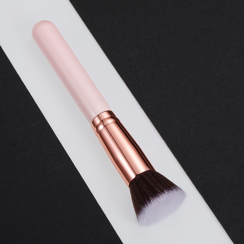 Pensula pentru frumusețe pentru machiaj Pensula pentru fond de ten, cu cap plat, pudră liberă, pentru amestecare, fard de obraz, fard de obraz, instrument cosmetic pentru machiaj