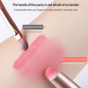 ZOREYA Pink Lip Brushes Concealer Brush Marks Powder Contour Brush Makeup Upgrade Round Head Lip Brush with Cover