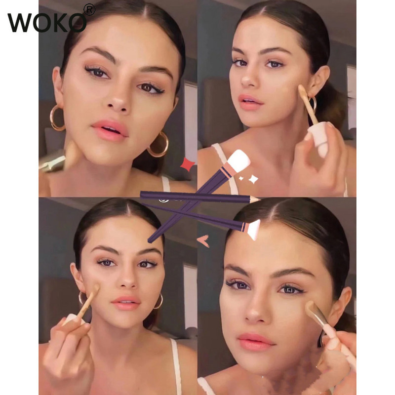 1/2 komada Rare Liquid Touch Četkica za podlogu Trokutasta četkica za korektor Lice Liquid Cream Powder Building Coverage Beauty Alat