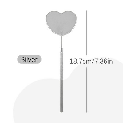 Oglindă pentru gene Oglindă multifuncțională pentru verificarea genelor false Machiaj de frumusețe mare Materiale pentru extensie de gene din oțel inoxidabil