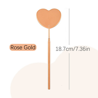 Oglindă pentru gene Oglindă multifuncțională pentru verificarea genelor false Machiaj de frumusețe mare Materiale pentru extensie de gene din oțel inoxidabil