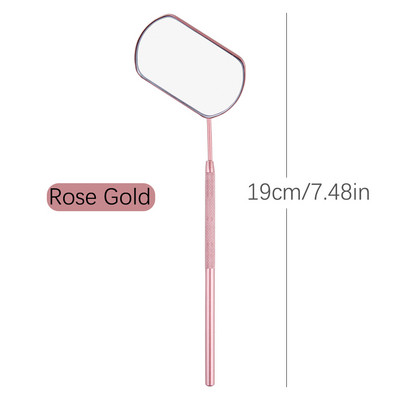 Oglindă pentru gene Oglindă multifuncțională pentru verificarea genelor false Machiaj de frumusețe mare Materiale pentru extensie de gene din oțel inoxidabil