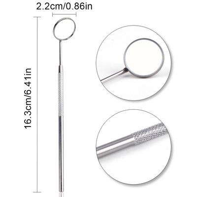 Oglindă pentru gene Oglindă multifuncțională pentru verificarea genelor false Machiaj de frumusețe mare Materiale pentru extensie de gene din oțel inoxidabil