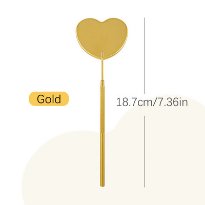 Oglindă pentru gene Oglindă multifuncțională pentru verificarea genelor false Machiaj de frumusețe mare Materiale pentru extensie de gene din oțel inoxidabil