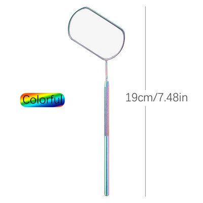 Oglindă pentru gene Oglindă multifuncțională pentru verificarea genelor false Machiaj de frumusețe mare Materiale pentru extensie de gene din oțel inoxidabil