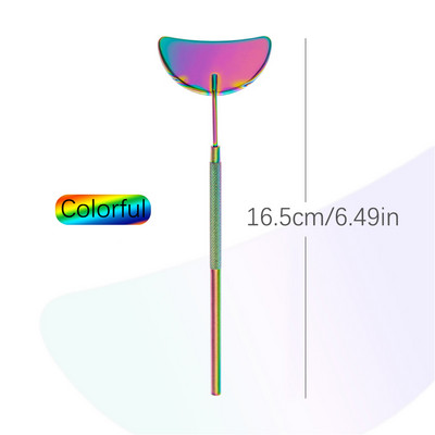 Oglindă pentru gene Oglindă multifuncțională pentru verificarea genelor false Machiaj de frumusețe mare Materiale pentru extensie de gene din oțel inoxidabil