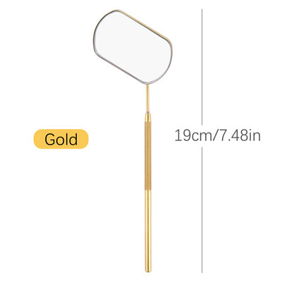 Oglindă pentru gene Oglindă multifuncțională pentru verificarea genelor false Machiaj de frumusețe mare Materiale pentru extensie de gene din oțel inoxidabil