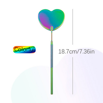 Oglindă pentru gene Oglindă multifuncțională pentru verificarea genelor false Machiaj de frumusețe mare Materiale pentru extensie de gene din oțel inoxidabil